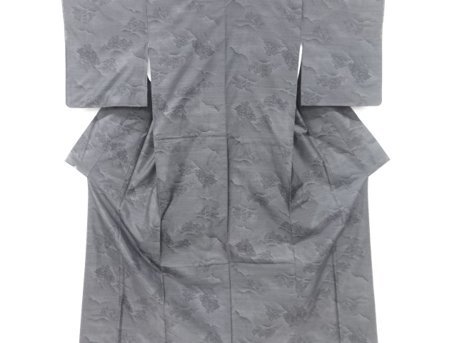 未使用品　樹木模様織り出し本場泥大島紬着物